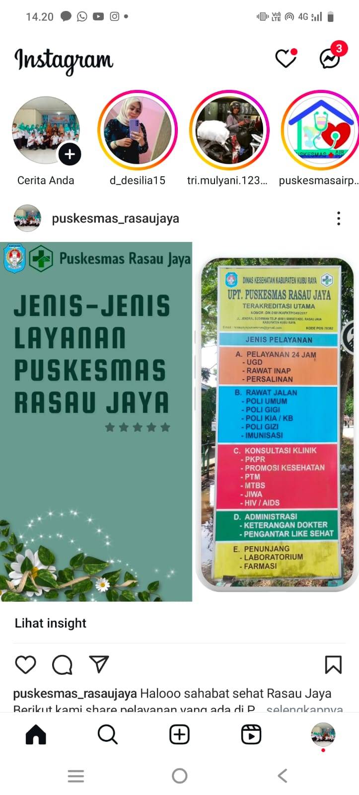 Jenis Layanan Puskesmas Rasau Jaya